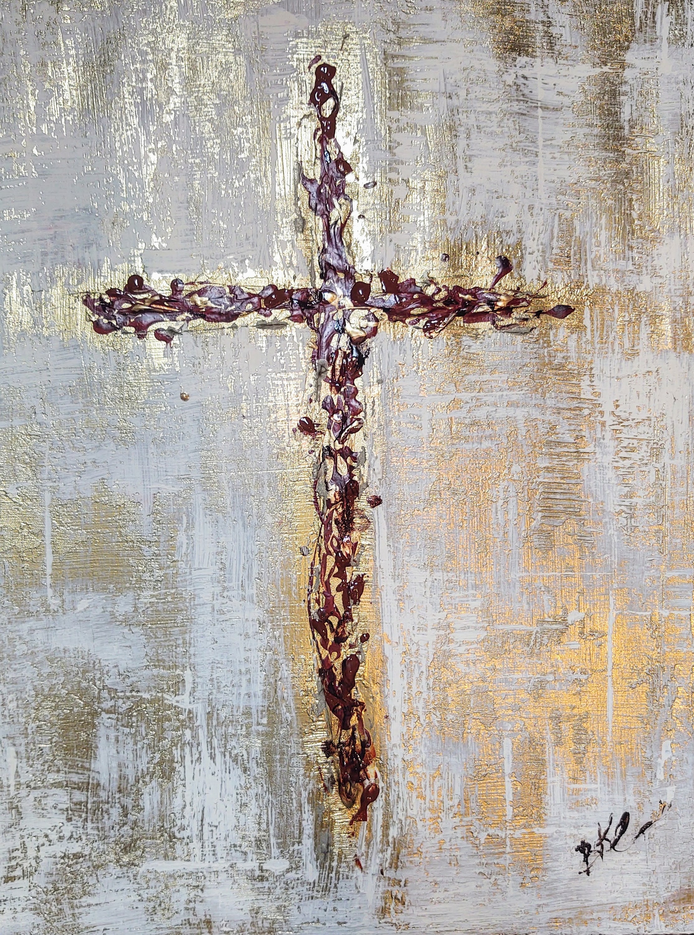 Cross painting 2016. 18x24 acrylic on canvas …