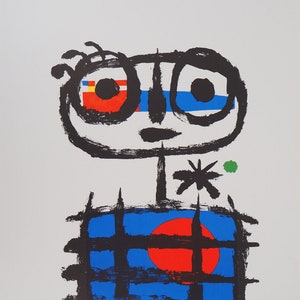 Joan MIRO : Imaginary Boy Signed lithograph image 2