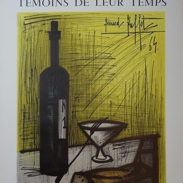 Bernard BUFFET : Le pain et la vie, Lithographie originale signée - 1964