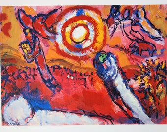 Marc Chagall : Le Cantique des Cantiques V - Lithographie signée avec certificat