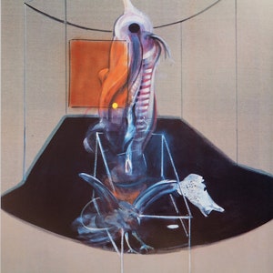 Francis BACON : Carcasse de viande et oiseau de proie, 1986 Affiche originale dépoque image 5