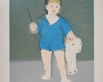 Pablo Picasso: Child and Lamb, Petit Paul Picasso, Lithograph