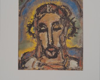 Georges Rouault: Sunny Christ - Signed lithograph with certificate