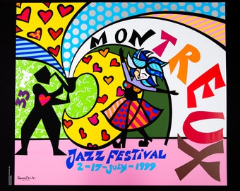 Romero BRITTO - Montreux Jazz Festival, 1999 - Signed screenprint