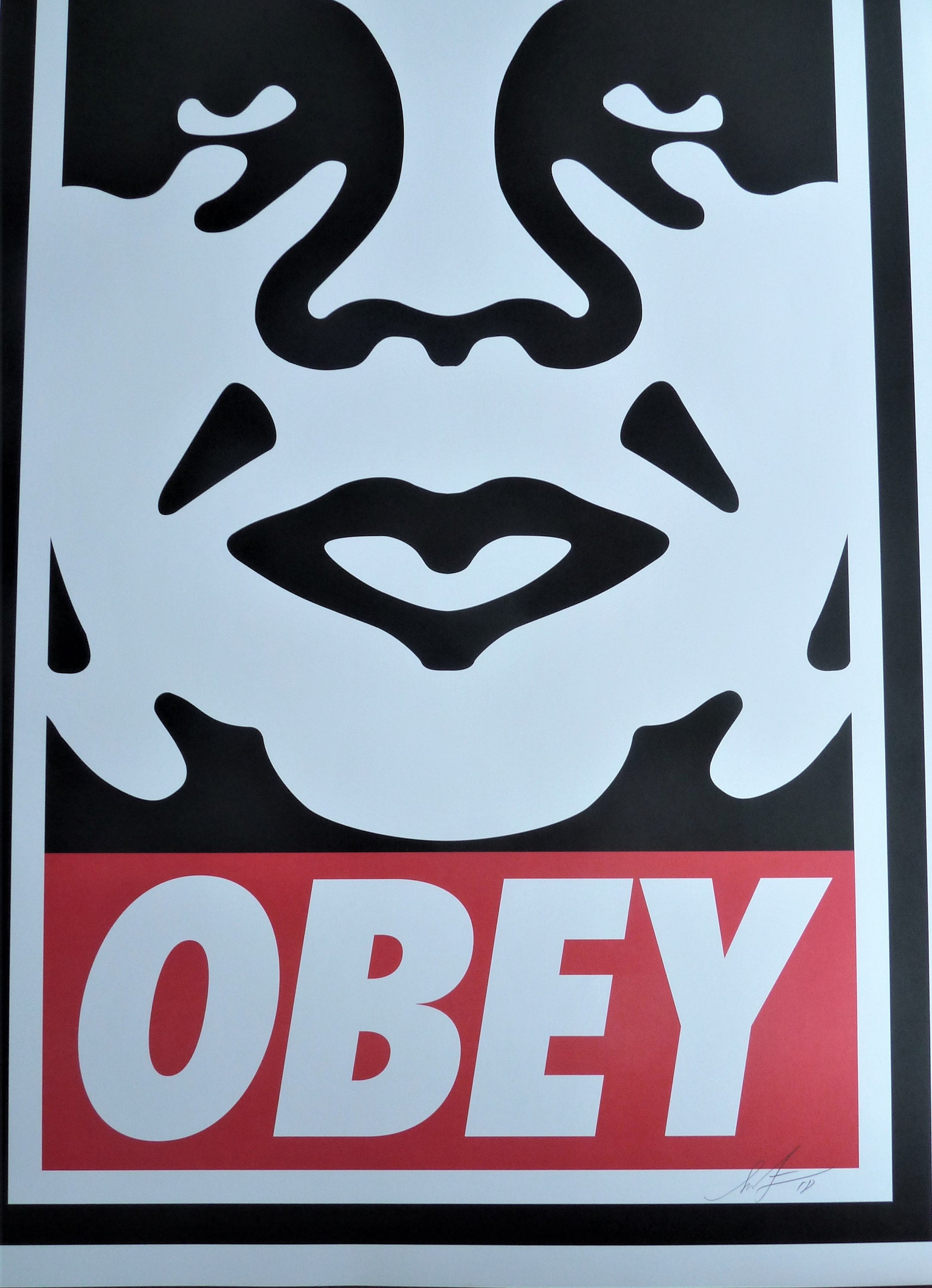 Shepard Fairey obey Giant : Obey Icon Signed and Dated