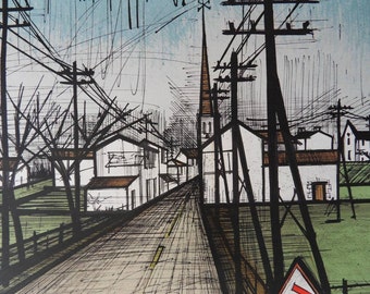 Bernard BUFFET: the Road, Signed Lithograph 1962 - Etsy