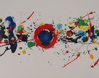 Sam FRANCIS : Harmonie de couleurs, 1992 - Lithographie originale, MOURLOT