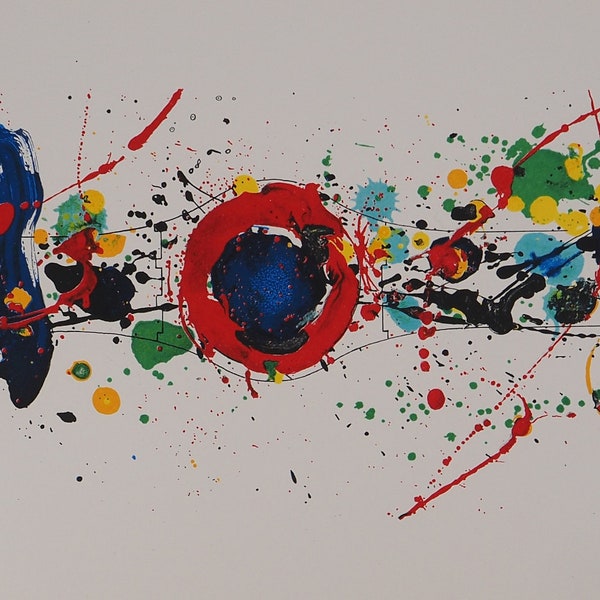 Sam FRANCIS: Armonia di colori, 1992 - Litografia originale, MOURLOT