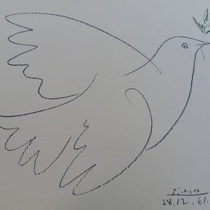 Pablo PICASSO : Dove of Peace - Signed lithograph