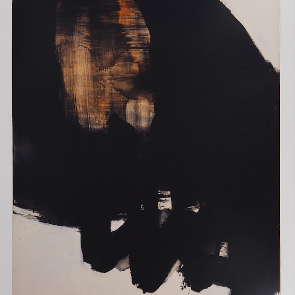 Pierre SOULAGES : Peinture 1er juin 1964 - Affiche originale signée