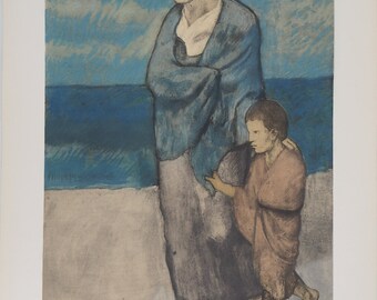 Pablo Picasso: Mother and Child, Signed Lithograph