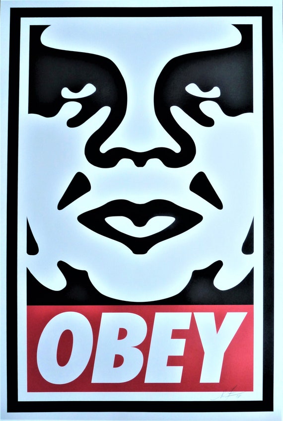 Obey Giant Subliminalシルクスクリーン ポスター レア Obey Giant