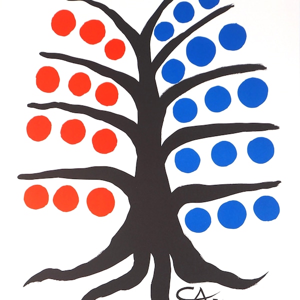 Alexander CALDER : Fructful Tree, Original signed lithograph, 1971