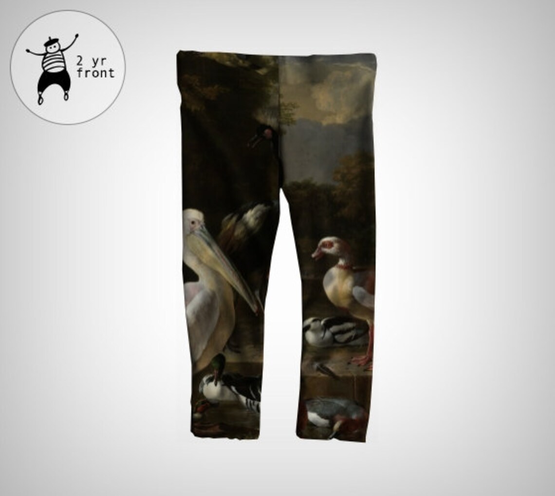 Baby Leggings // Floating Feather // Melchior D' Etsy