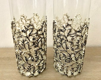 Vintage Cocktail Glasses | Long Drink Glass | Cocktail Gift | Personalized Glasses | Wedding Gift | Celebration Gift | Vintage Glasses