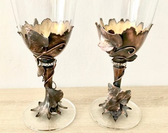 Wine Glasses | Victorian Wine Glasses | Vintage Wine Glass | Wine Gift | Wine Decor | Dinner Glasses | Wedding Gift | Wine Lover |Birthday
