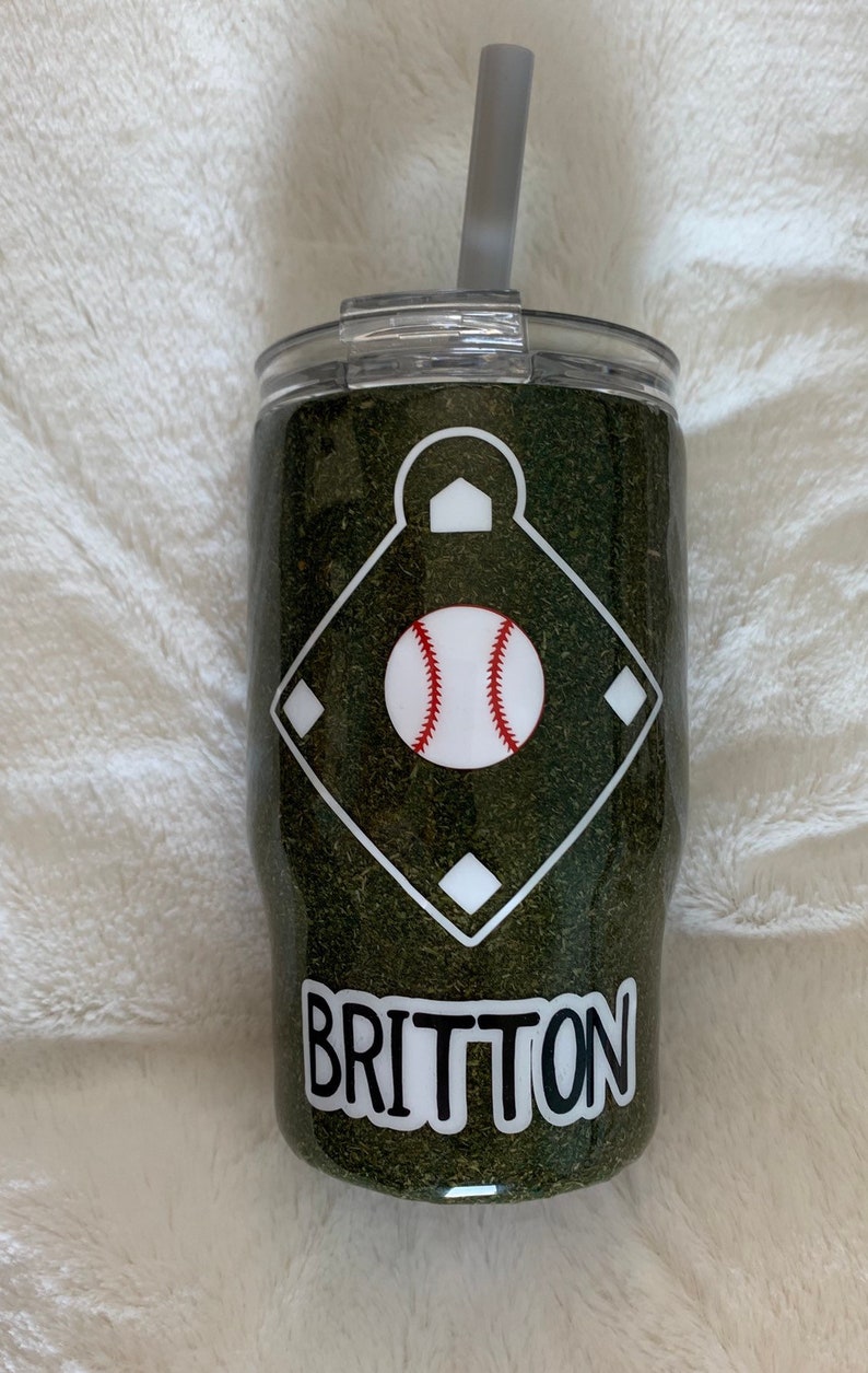 Baseball Field Tumblers Sports Yeti Tumbler/ Hand Painted/ Etsy