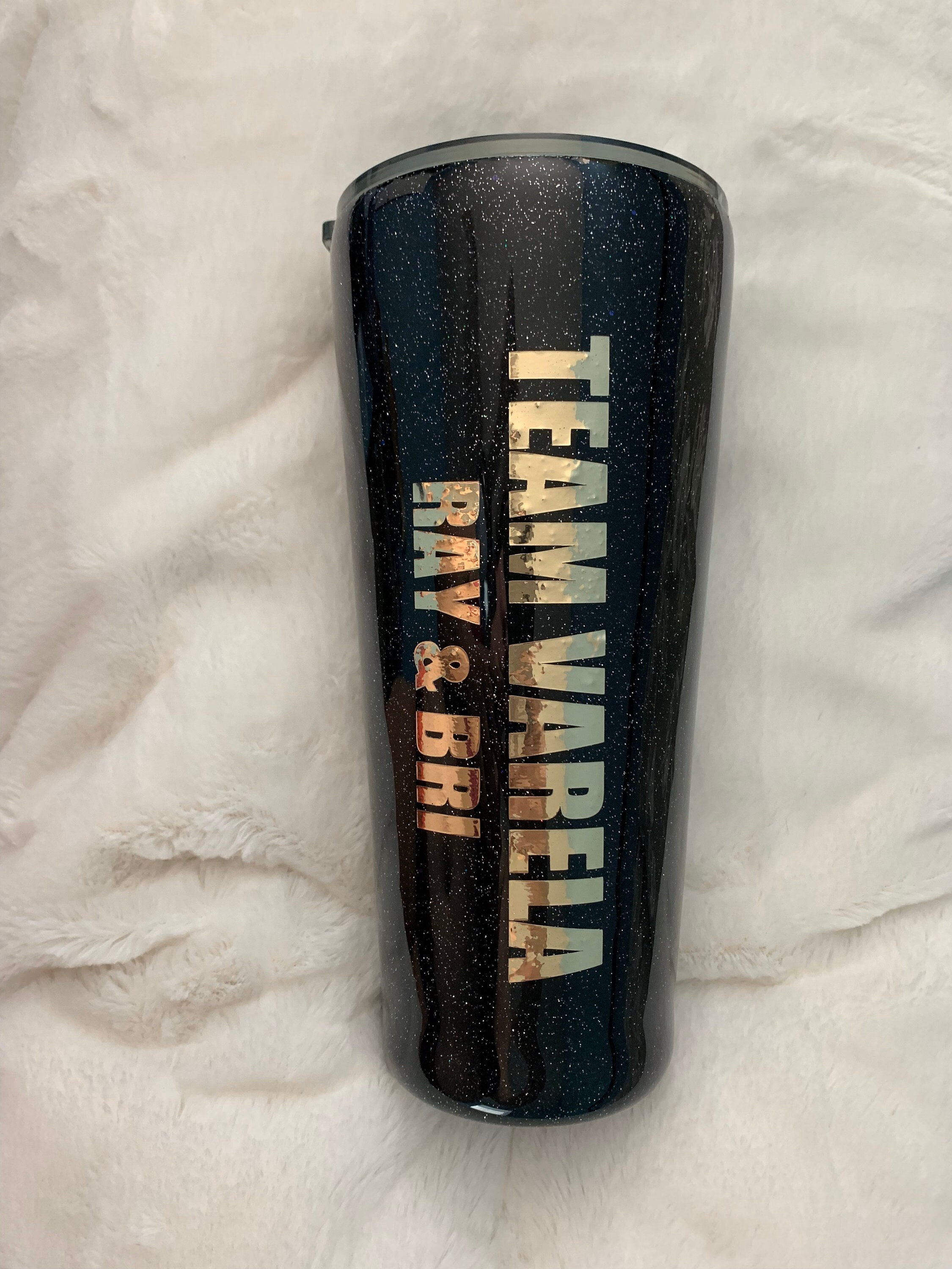 Custom Sports Team Tumbler Glitter Tumbler/school Pride Etsy