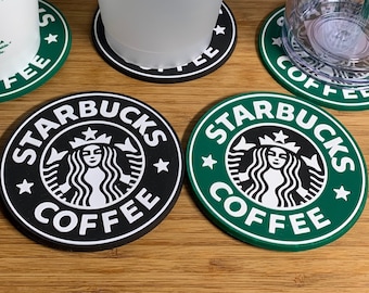 Starbucks Silicon Coasters/Car Coasters/Drink Coaster/Auto decor/Gift for her/Cup holder/ Starbucks coaster