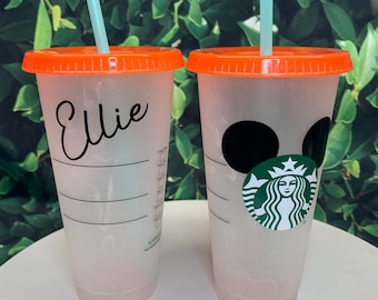 Personalzied Changing Color Starbucks Reusable Cold Cup/MM Cup /Reusable cup/ Starbucks Cups/Birthday/gifts / changing color cup/ Tumbler