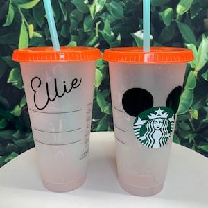 Personalzied Changing Color Starbucks Reusable Cold Cup/MM Cup /Reusable cup/ Starbucks Cups/Birthday/gifts / changing color cup/ Tumbler