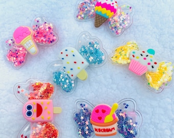 Glitter Shaker Hair Clip/Sequence Hair Clip/ Ice Cream Hair Clip /Confetti Shaker Hair Clip/ Cute Hair Clip/ Girls Hair Clip/ Gifts for kids