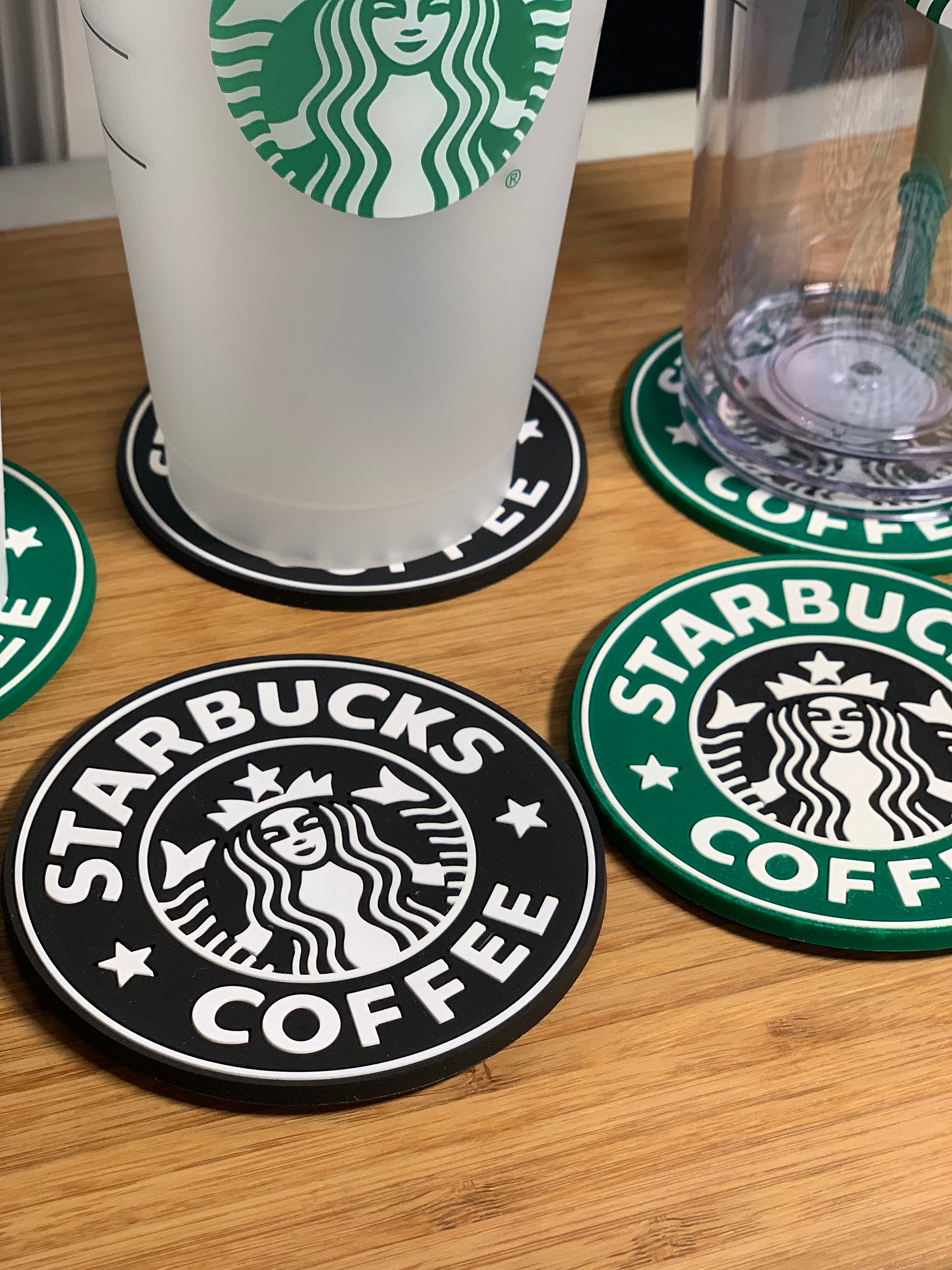 Starbucks Silicon Coasters/Car Coasters/Drink Coaster/Auto Etsy