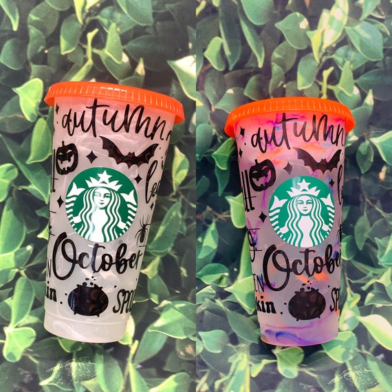 Halloween Starbucks Cup, Changing Color Tumbler, Halloween Cup, Starbucks  Tumbler, Changing Color Cup, Personalized Gifts, Halloween, Witch - Etsy