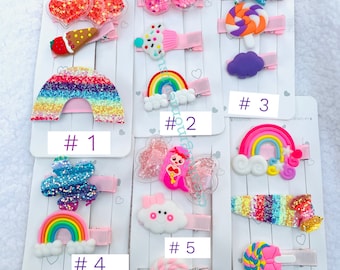 Girl hair clips/ Shaker Hair Clip/ Sequence Hair Clip/ Unicorn Hair Clip / Confetti Shaker Hair Clip/ Cute Hair Clip/ Girls Hair Clip/ cute