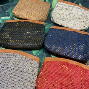 Artisan bag/ Monedero/ coin bag/ Mini pouch/ Artesan Mexican pouch/ Coin purse/ Boho Bag/mini bag/gifts/ shinny bag / zipper bag