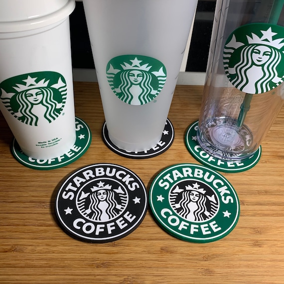 Starbucks Silicon Coasters/car Coasters/drink Coaster/auto Decor