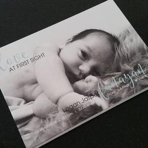 Birth announcement card | newborn | birth | baby | announcement | welcome to the world | thank you card | baby announcement