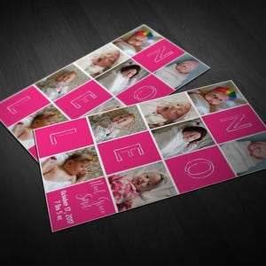 Faire-part de naissance photographique | imprimable | fichier numérique