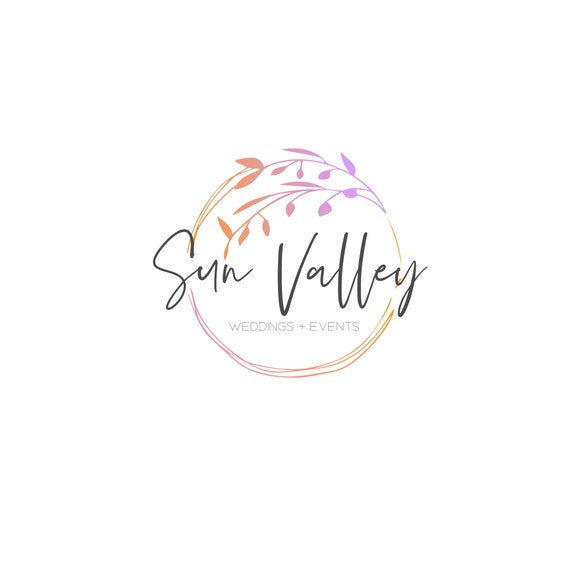 Bright Floral Earthy Logo Design Colour Palette Changes Etsy