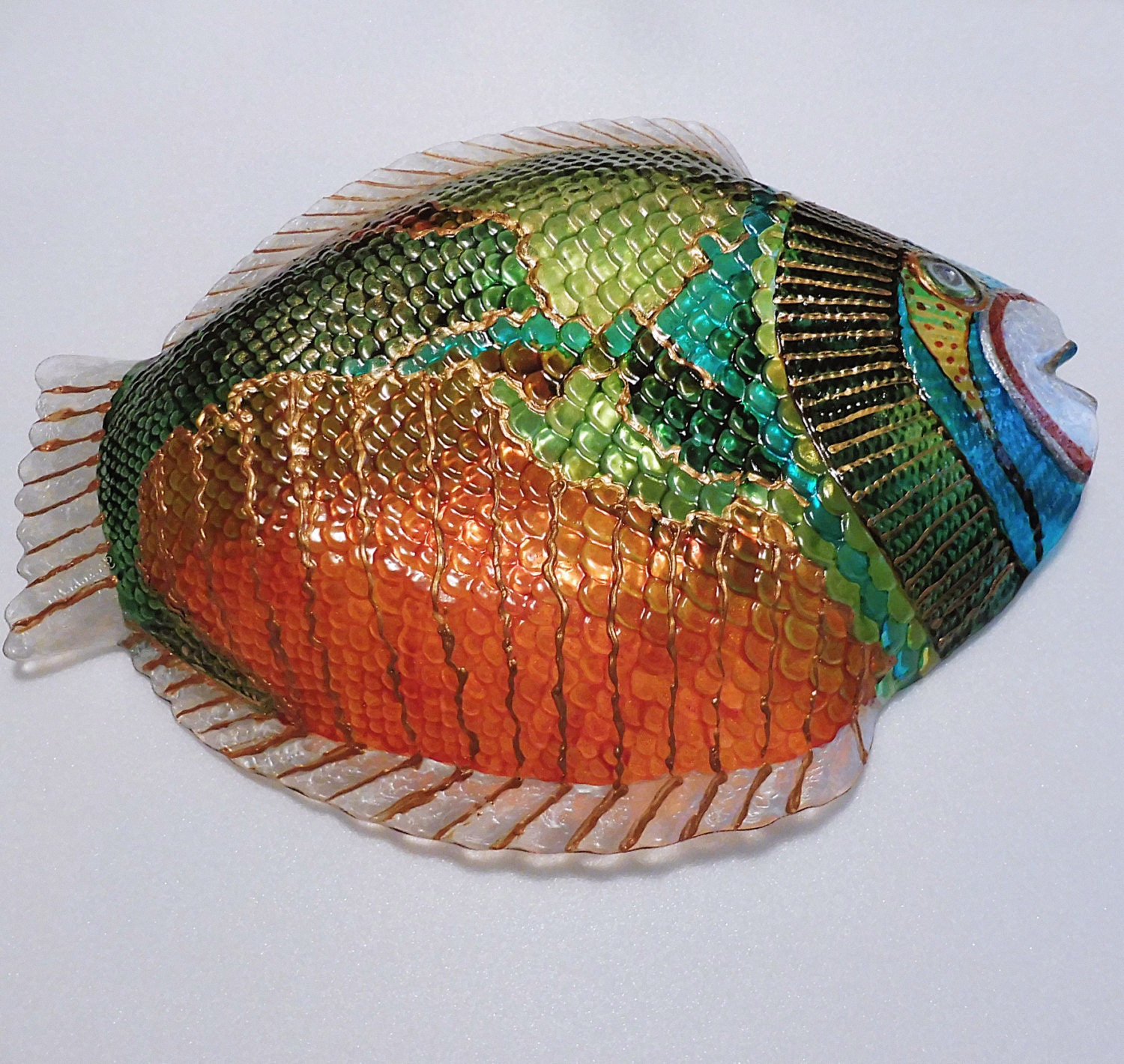 Painted glass fish online