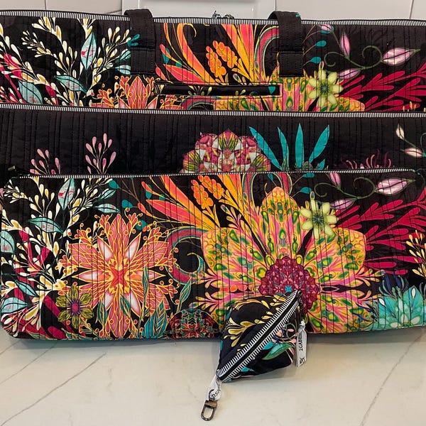 Steph’s 4 piece Mahjong Tote All Set-** with larger rack bag for 20” racks**