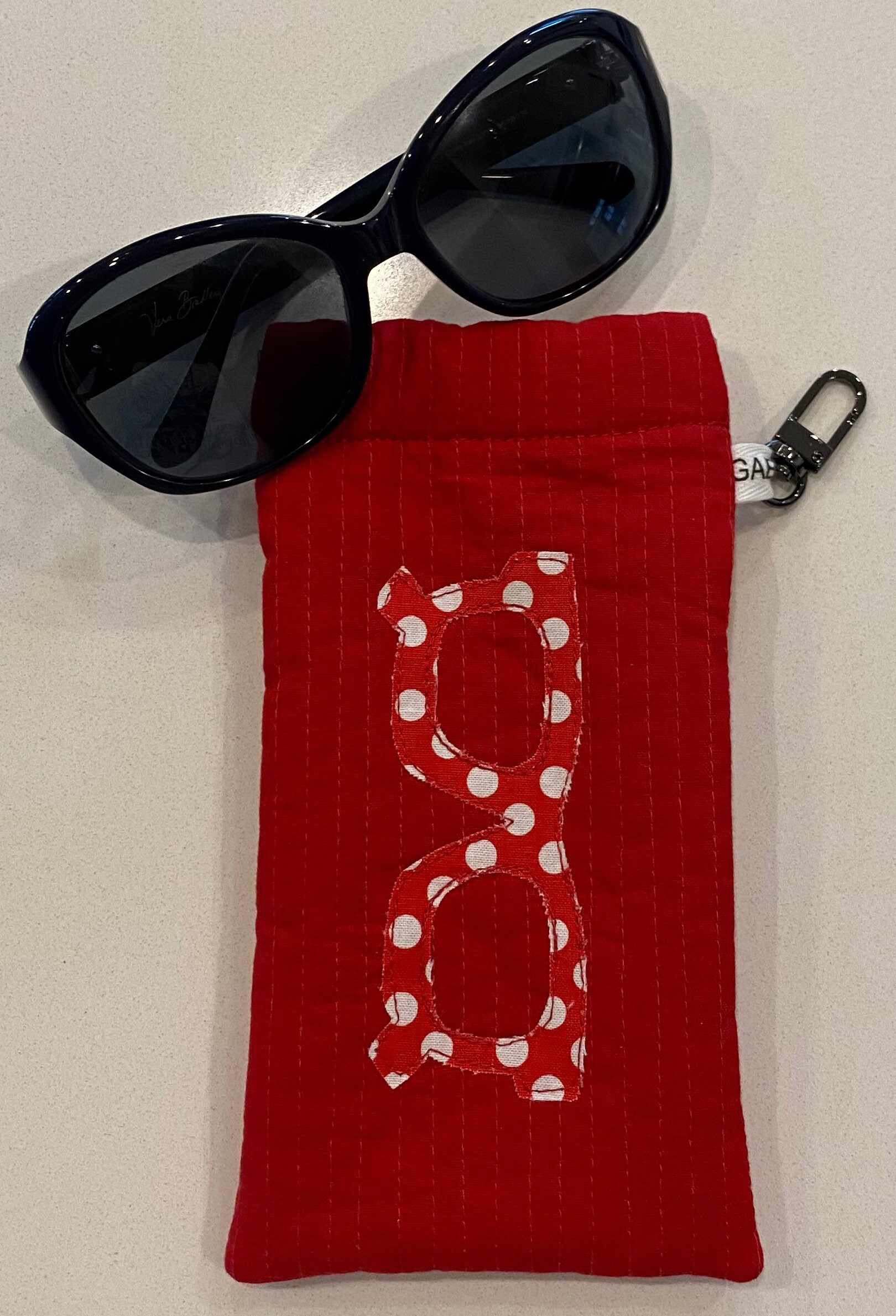 Quilted Sunglasses Case with FlexFrame closure