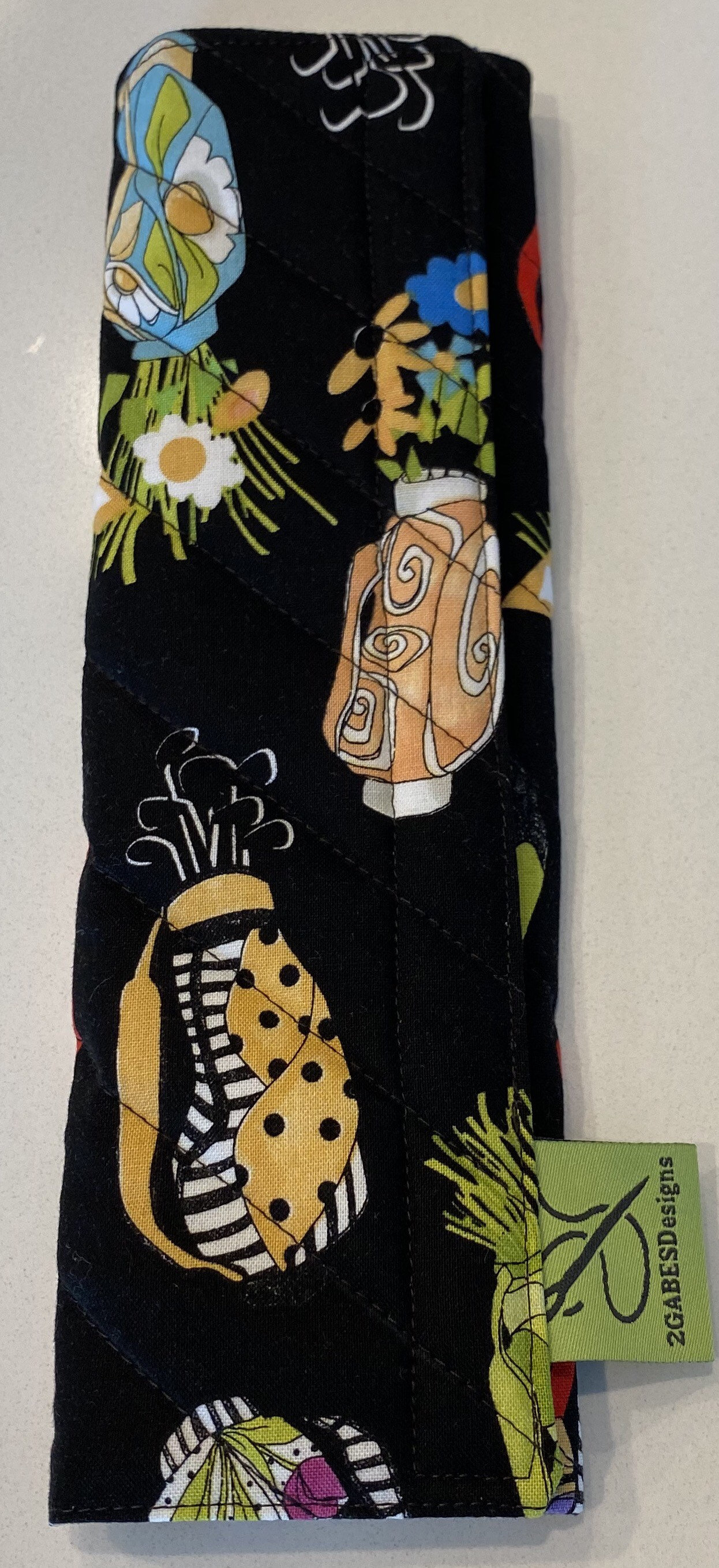 Quilted seat belt cover