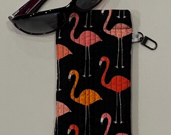 Quilted Sunglasses Case with Flex-Frame closure
