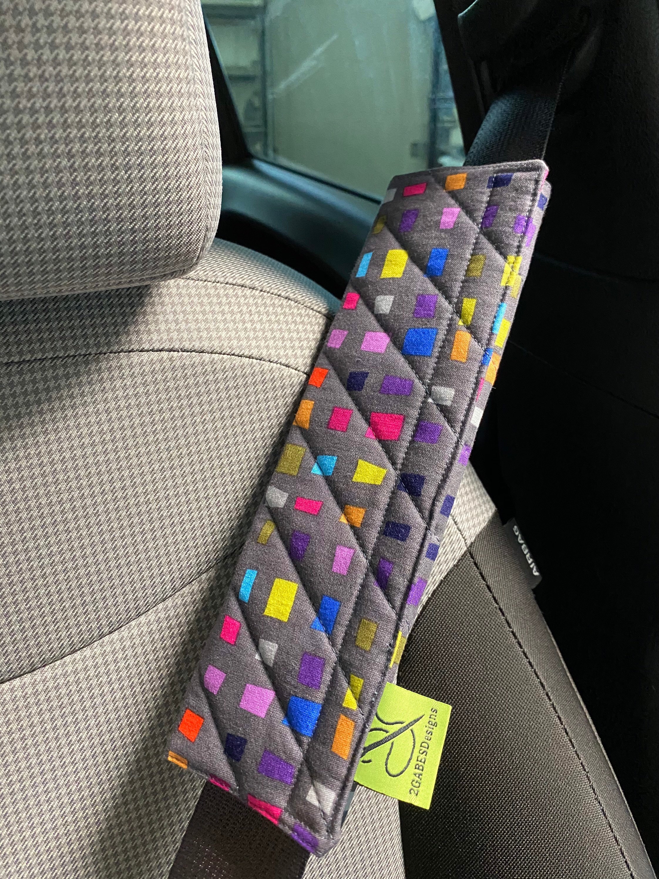 Quilted seat belt cover