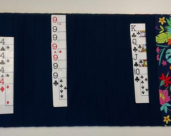 Card Organizer Mat for Samba/Queens/One-Eyed Jacks/Canasta/Triple Play etc...