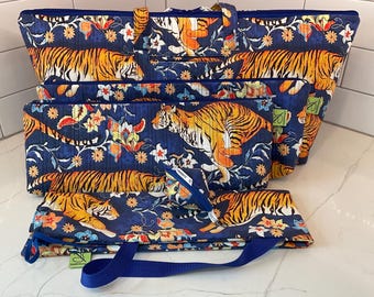 Steph's 5-Piece Mahjong Tote Set with Mat Bag & Carry Strap