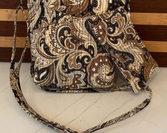 SET- Steph’s Double-Cross Pocket Purse with adjustable strap AND Matching Quilted Glasses case