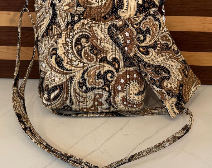 Featured listing image: SET- Steph’s Double-Cross Pocket Purse with adjustable strap AND Matching Quilted Glasses case