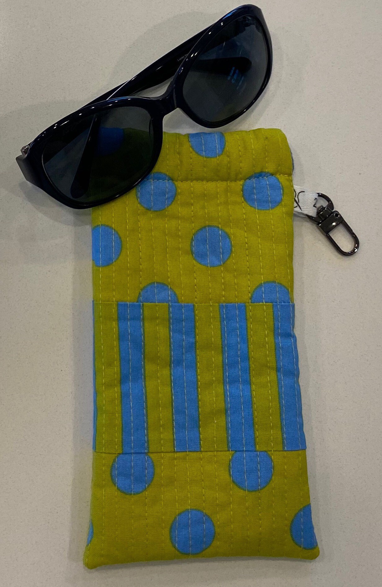 Quilted Sunglasses Case with FlexFrame closure