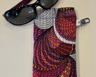 Quilted Sunglasses Case with Flex-Frame closure