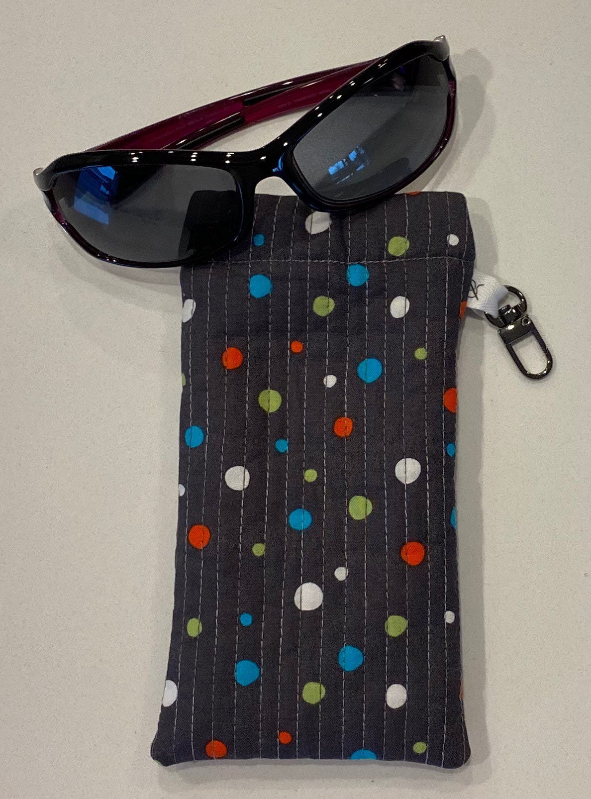 Quilted Sunglasses Case with FlexFrame closure