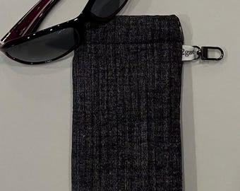 Quilted Sunglasses Case with Flex-Frame closure