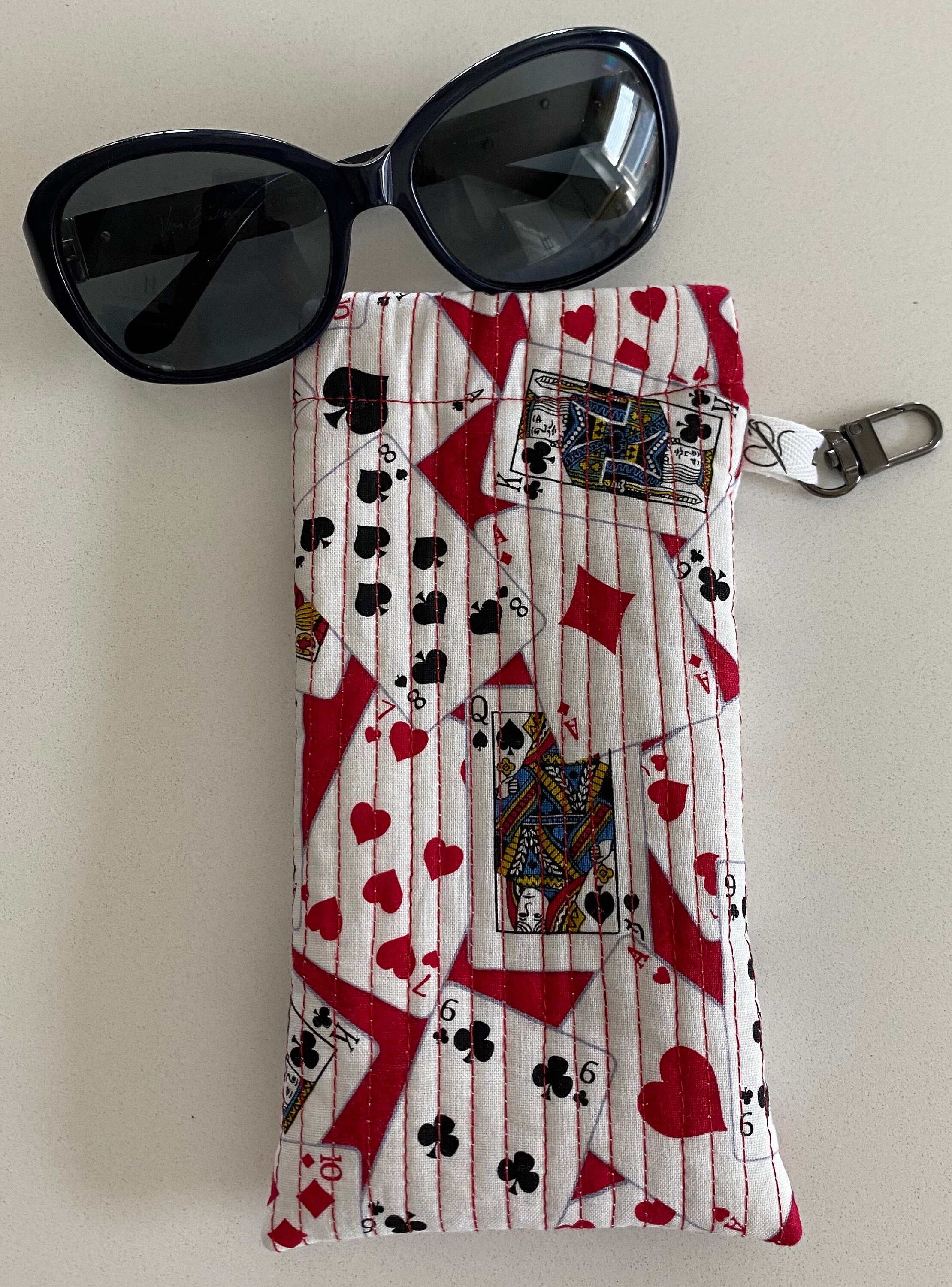 Quilted Sunglasses Case with FlexFrame closure