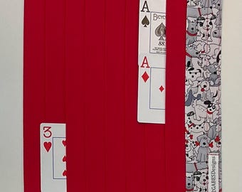 Card Organizer Mat for Samba/Queens/One-Eyed Jacks/Canasta/Triple Play etc...- for Closed Books
